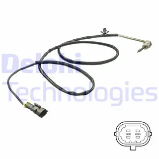 Produktfoto för Avgastemperatursensor Delphi