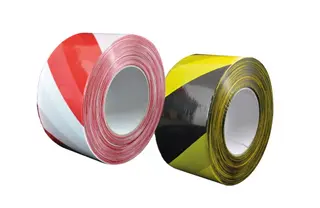 Produktfoto för AVSPÄRRNINGSBAND GUL/SVART 70MM 500M | Beijerbygg Byggmaterial