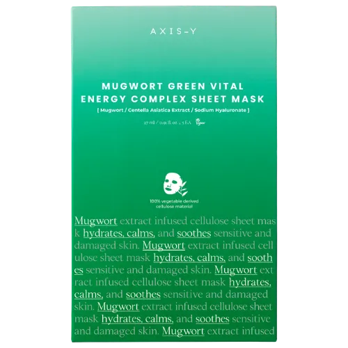 Bild 2 för AXIS-Y Mugwort Green Vital Energy Complex Sheet Mask 27 ml
