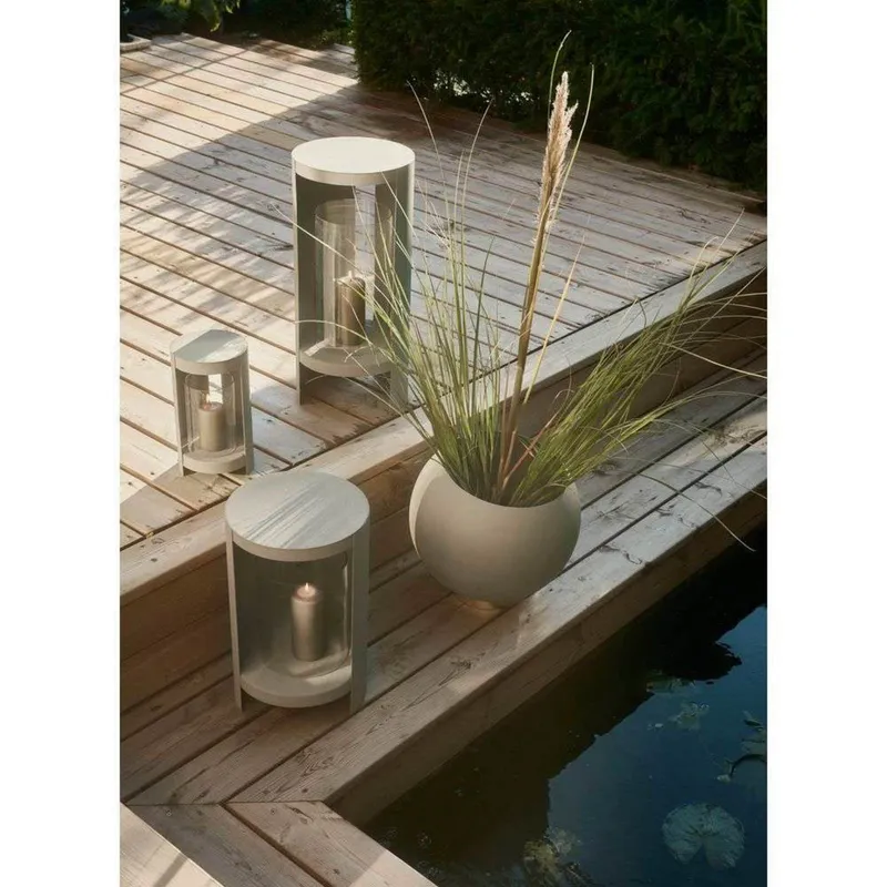 Bild 1 för AYTM - ORA lantern - Lykta - Taupe medium - Ø26,4 x H43,4 cm