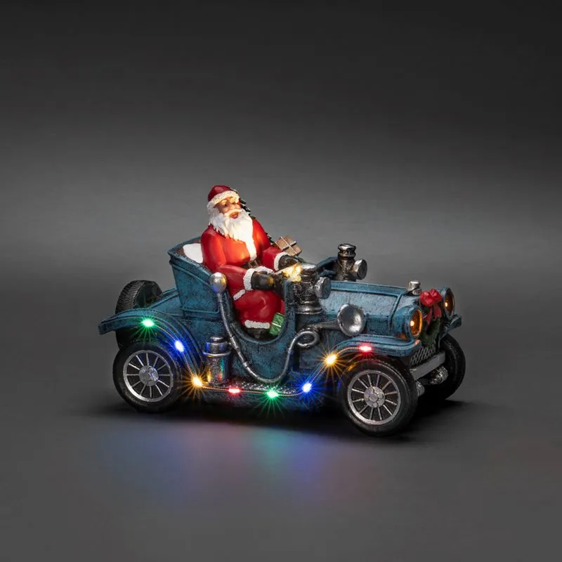 Alternativ bild 0 för B/O Tomte i bil, 11 LED (Flerfärgad)