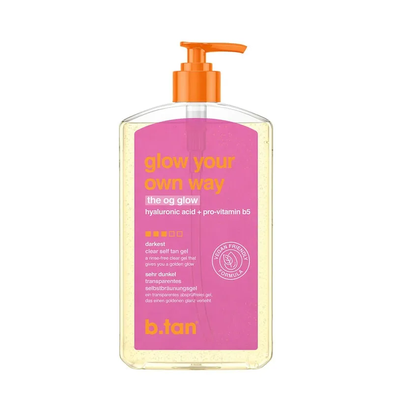 Bild 1 för B.Tan Glow Your Own Way Clear Self Tan Gel 473 ml
