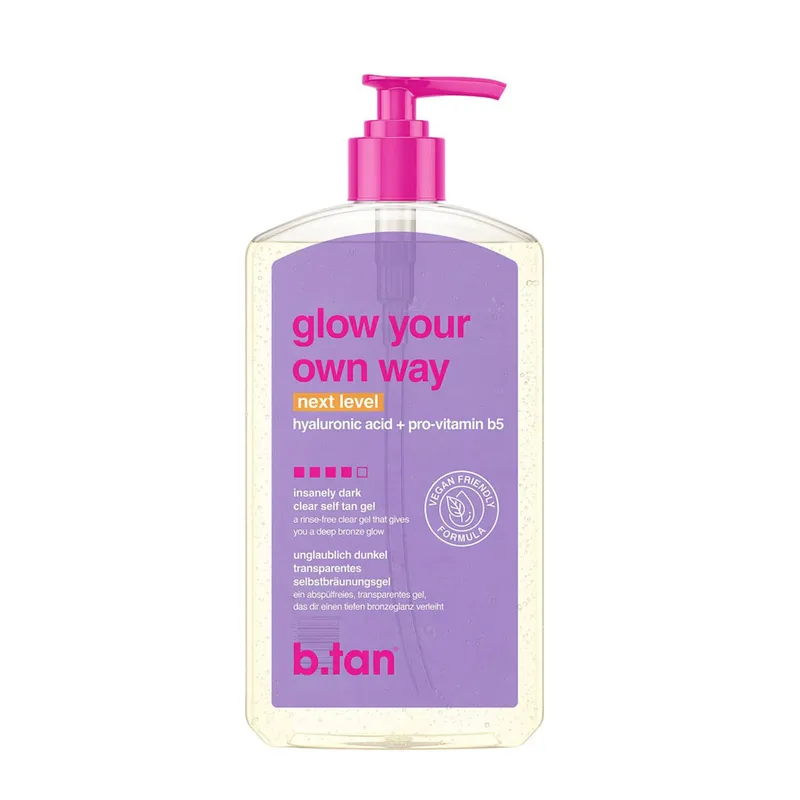 Bild 2 för b.tan Glow Your Own Way Clear Self Tan Gel Next Level 473ml