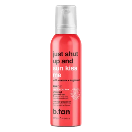 Bild 2 för b.tan Just Shut Up & Sunkiss Me Whipped Gradual Tan 207 ml