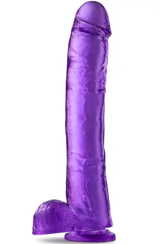 Produktfoto för B Yours Plus: Hefty n' Hung Dildo, 36 cm, lila