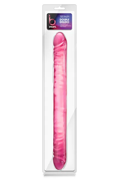 Bild 2 för B Yours Rosa Dubbeldildo 46 cm