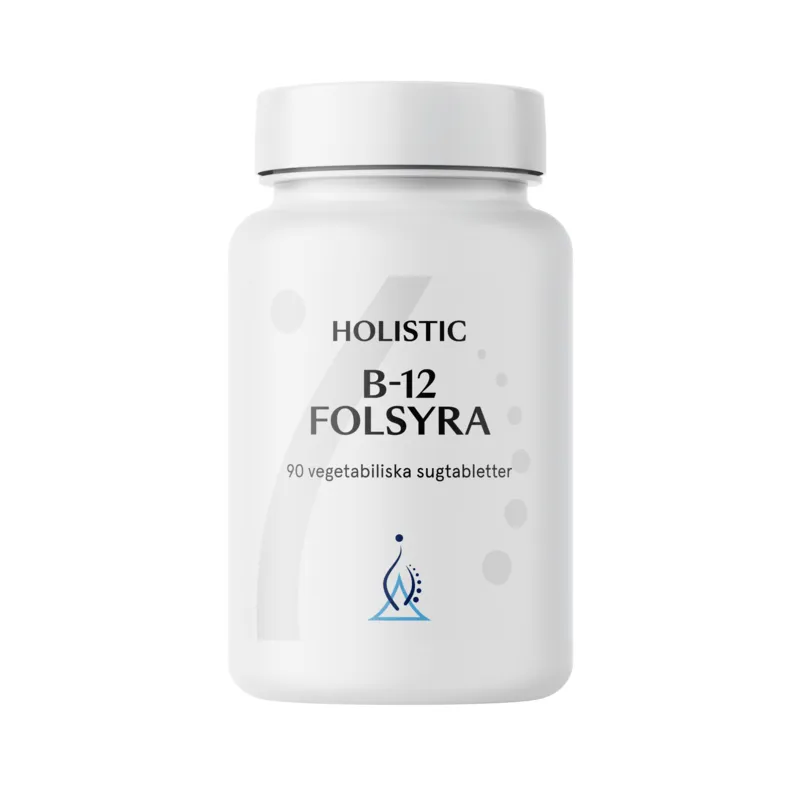 Bild 1 för Holistic B12 Folsyra, vegetabiliska sugtabletter 90 st