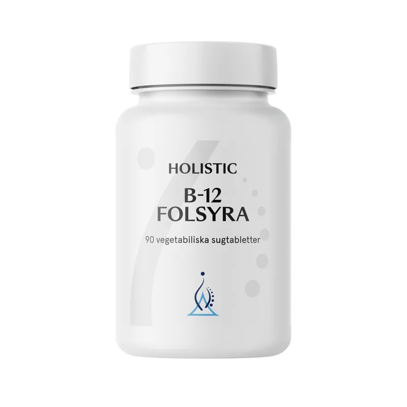 Bild 2 för Holistic B12 Folsyra, vegetabiliska sugtabletter 90 st