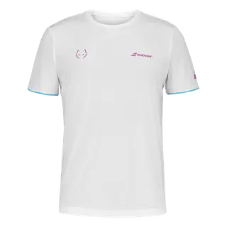 Produktfoto för Babolat Crew Neck Tee Lebrón White