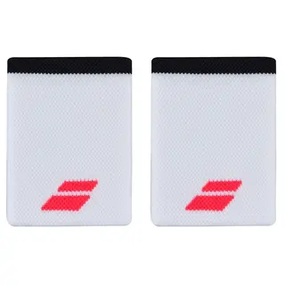 Produktfoto för Babolat Logo Jumbo Wristband White/Strike Red