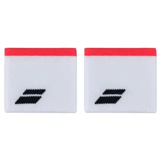 Produktfoto för Babolat Logo Wristband White/Strike Red