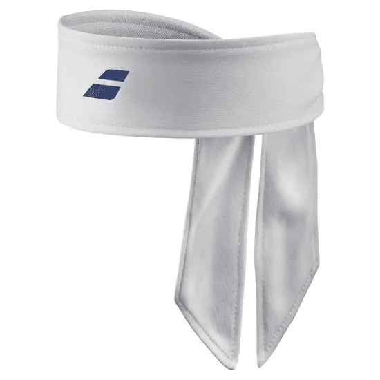 Alternativ bild 0 för Babolat Tie Headband White/Sodalite Blue