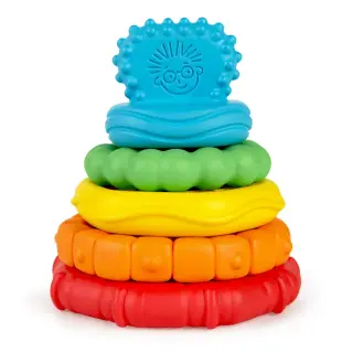 Produktfoto för Baby Einstein Stack & Teethe™ Multi-Textured Teether Toy