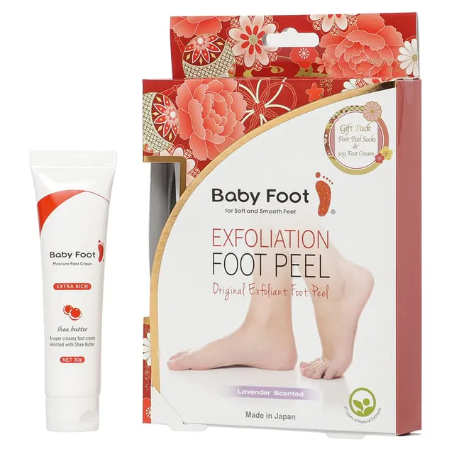 Alternativ bild 0 för Baby Foot Exfoliation Foot Peel 2x35ml & Foot Cream 30g
