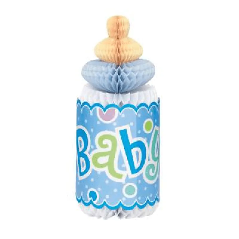 Alternativ bild 0 för Baby Shower blå bordsdekoration - nappflaska