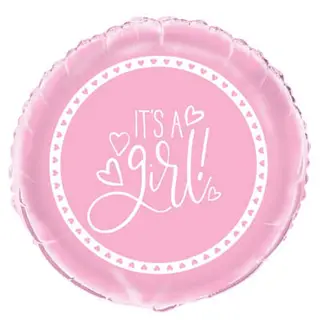 Produktfoto för Baby shower rosa heliumballong