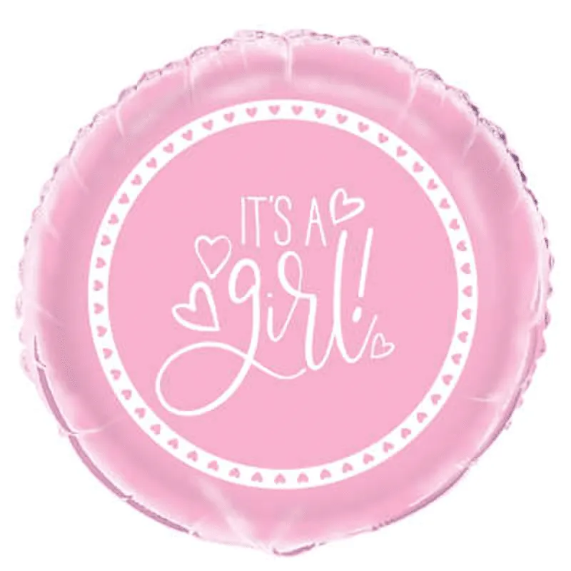 Alternativ bild 0 för Baby shower rosa heliumballong