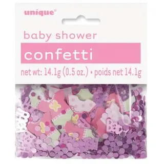 Produktfoto för Baby shower rosa konfetti