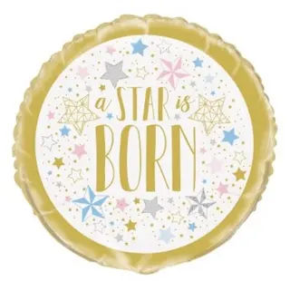 Produktfoto för Baby Shower stjärna heliumballong