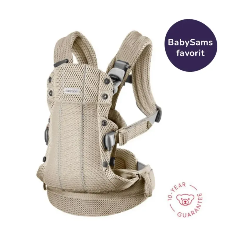 Alternativ bild 0 för BabyBjörn - Bärsele Harmony - Gråbeige / 3D-mesh