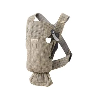 Produktfoto för Babybjörn bärsele Mini, 3D mesh gråbeige
