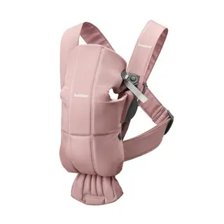 Produktfoto för BabyBjörn Bärsele Mini Bomull Dusty Pink