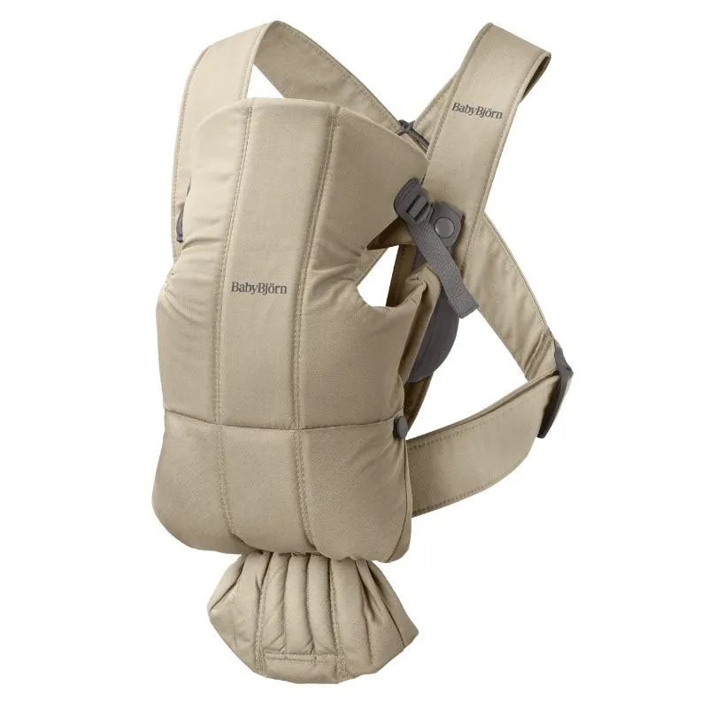 Bild 1 för BabyBjörn Bärsele Mini Vävd (Beige)