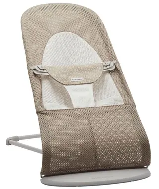 Produktfoto för Babybjörn Balance Soft mesh, gråbeige/vit/grå ram, Gråbeige/vit/grå ram
