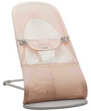 Produktfoto för Babybjörn Balance Soft mesh, pärlemorosa/vit/grå ram, Pärlemorosa/vit/grå ram