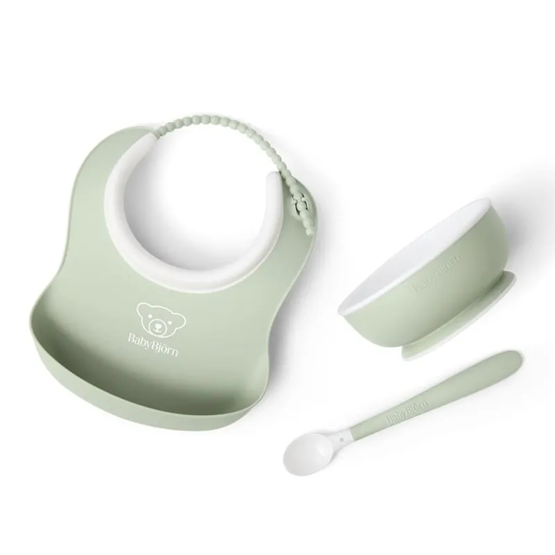 Bild 1 för Babybjörn Barnservis 3-delar (Powder Green)