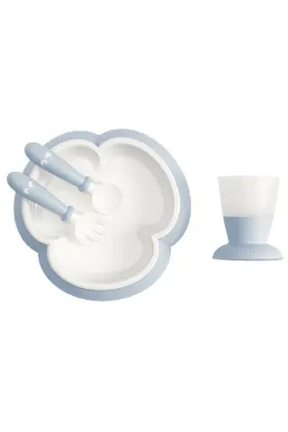 Produktfoto för Babybjörn barnservis 4 delar, blekblå