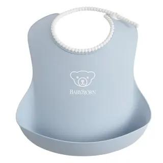 Produktfoto för Babybjörn haklapp 1-pack, blekblå