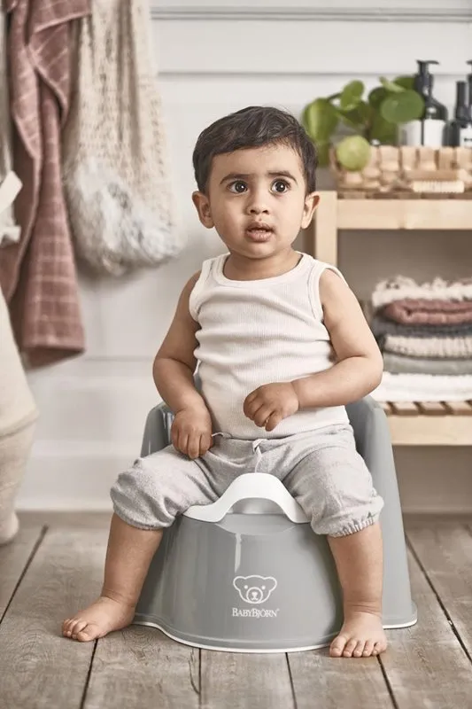 Bild 2 för Babybjörn pottstol, grå/vit