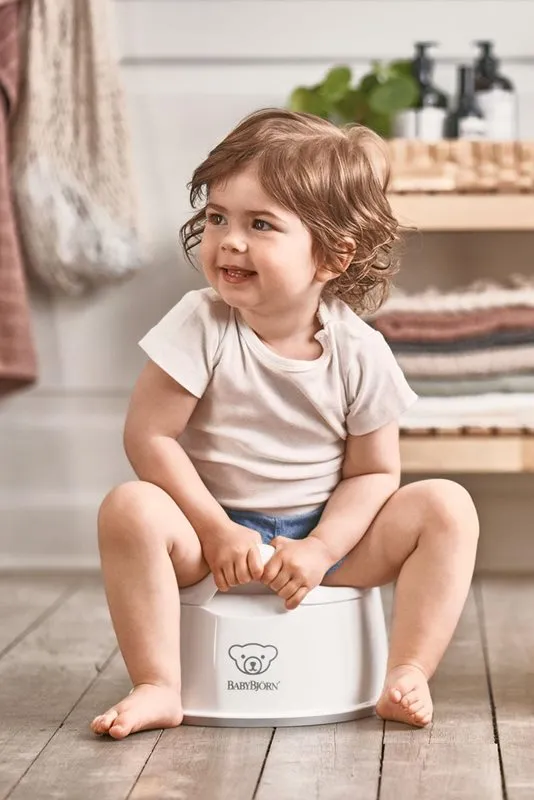 Bild 2 för Babybjörn smart potta, vit/grå