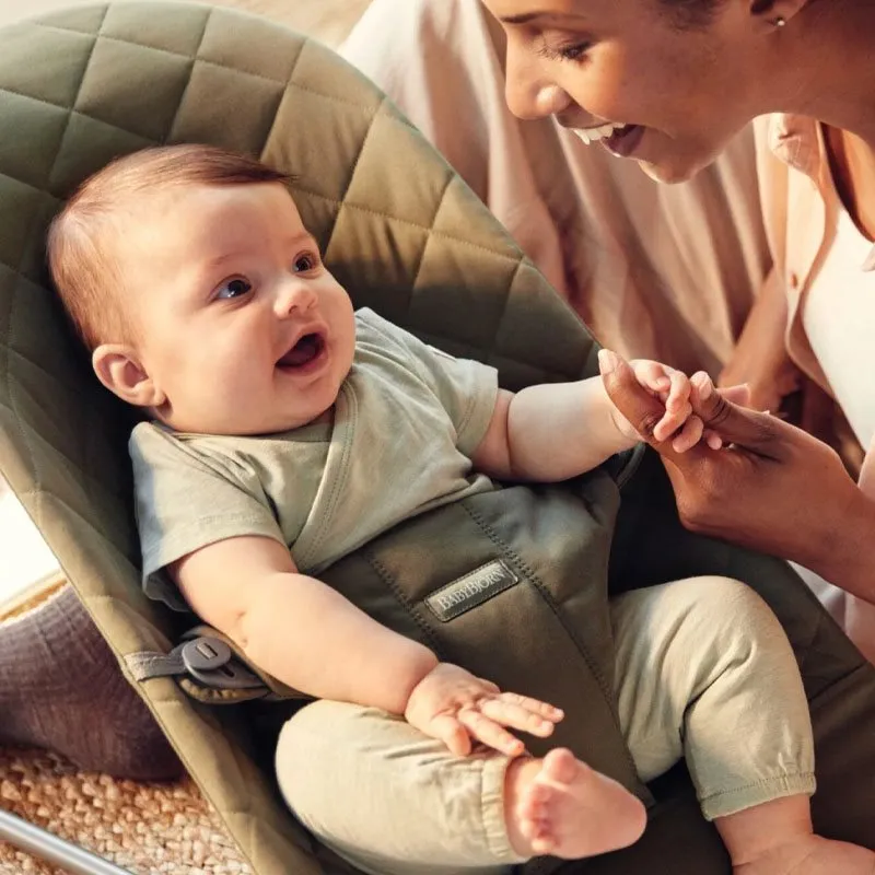 Bild 2 för BabyBjörn studsmattaBliss vävd/klassisk filt Mörkgrön 006046