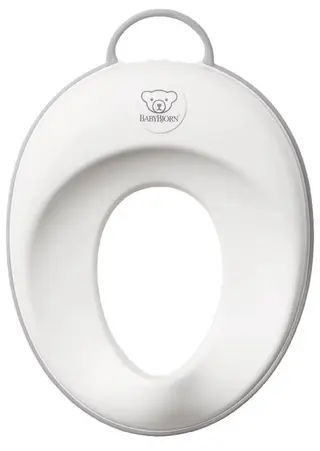 Produktfoto för Babybjörn toalettsits, vit/grå