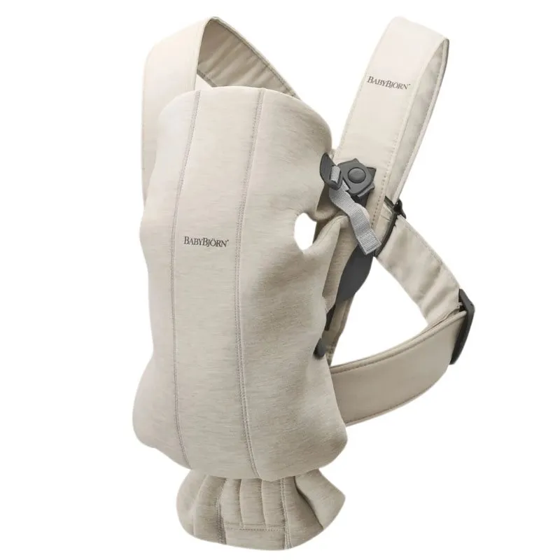 Bild 1 för BABYBJORN nešioklė MINI 3D JERSEY, light beige, 021087