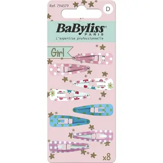 Produktfoto för BaByliss Paris Accessories 794579 Hårklämma 8 st kids