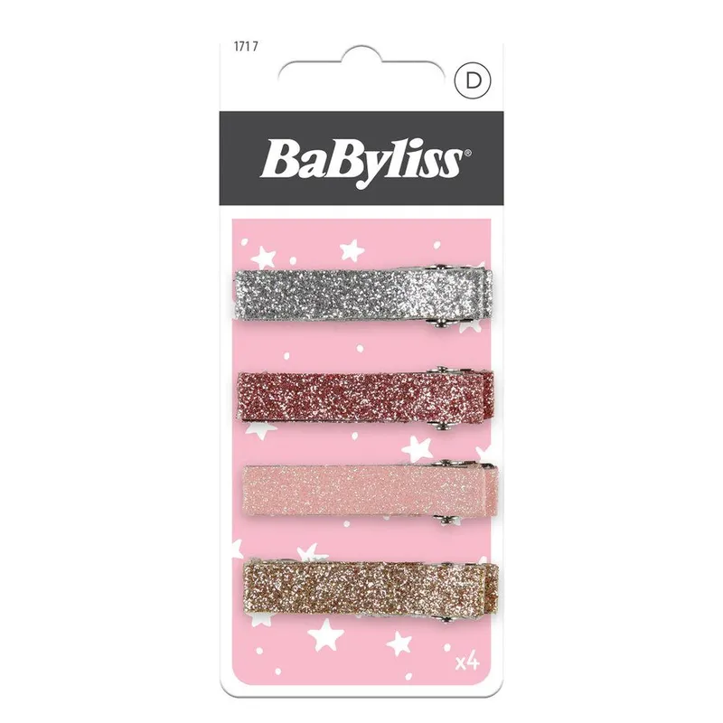 Alternativ bild 0 för BaByliss Paris Accessories Hårclips Glitter Kids 4 st