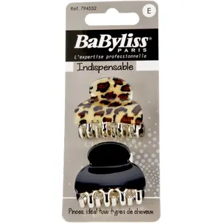 Produktfoto för BaByliss Paris Accessories Krokoklämma mönstrad 2 st