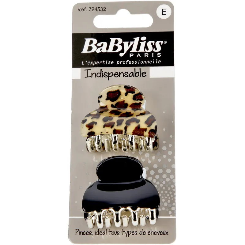 Alternativ bild 0 för BaByliss Paris Accessories Krokoklämma mönstrad 2 st