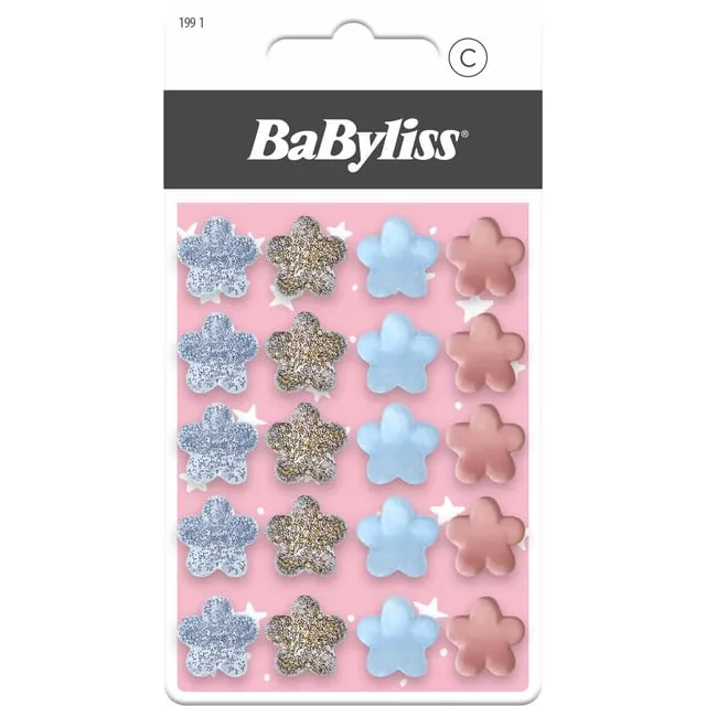 Alternativ bild 0 för BaByliss Paris Accessories Mini Flower-shaped Clips Kids 20 st