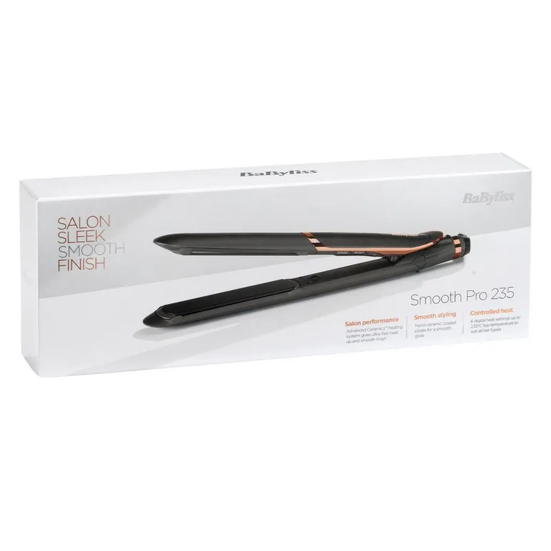 Bild 11 för BaByliss ST394E, Plattång, Varm, Knappar, Alla hår, Lång, Medium, Kort, Torrt hår