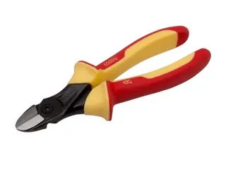 Produktfoto för Bahco Isolerad sidavbitare med progressiva käftar, Avbitartång, 2,1 cm, 1,81 cm, 9 mm, Korrosionsbeständig, Röd, Gul