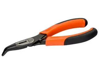 Produktfoto för Bahco Spetstång med skär, bockad 45°, 1,62 cm, 4,9 cm, 8,5 mm, Stål, Polypropylen (PP), Svart, Orange