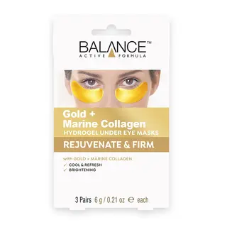 Produktfoto för Balance Active Formula GOLD + MARINE Collagen Hydrogel under Eye Masks 3x6 g
