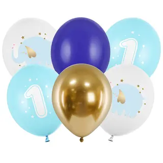 Produktfoto för Ballonbuket dreng 1 år
