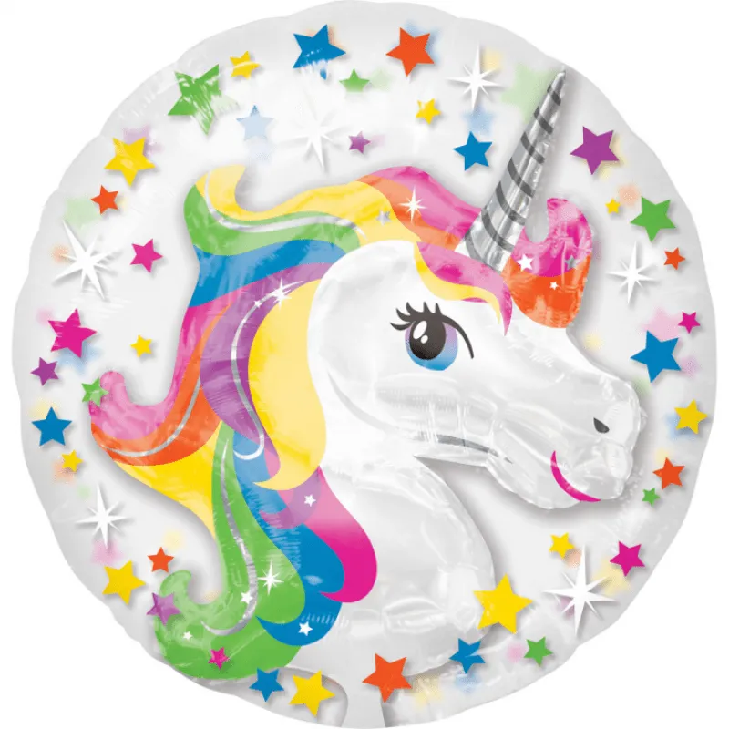 Alternativ bild 0 för Ballong i ballong Unicorn Rainbow
