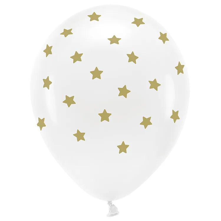 Alternativ bild 0 för Ballong Vit Med Stjärnor 6-pack