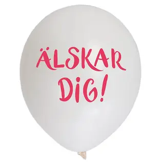 Produktfoto för Ballonger 12" "Älskar Dig" 6-pack